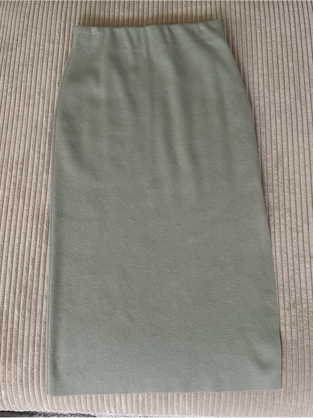 Express Sage Green Pencil Midi Skirt